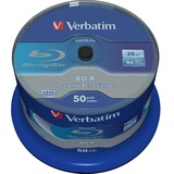 Verbatim BD-R 25GB 6x 50er Spindel, ohne ID (43838)