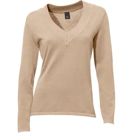 Heine V-Pullover Beige 38