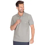 Trigema Poloshirt »TRIGEMA Polohemd mit Brusttasche«, (1 tlg.), grau