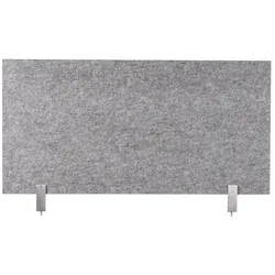 Schreibtisch-Set desktopz Klemme Farbe: grau, Größe: 100x50x1cm