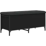 vidaXL Sitzbank mit Stauraum Schwarz 102 x 42 x 45 cm