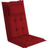 sunnypillow Hochlehner Auflage 120 x 50 x 9 cm rot 2 St.