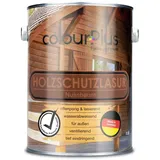 ColourPlus Holzschutzlasur außen 2,5 Liter - Nussbaum - wetterfeste Holzschutzfarbe mit UV-Schutz für Gartenmöbel, Zäune und Carports - Holzlasur und Holzschutz Öl-Lasur für außen