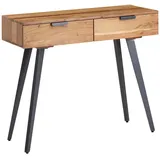 Wohnling Schreibtisch braun rechteckig, 4-Fuß-Gestell braun 90,0 x 36,0 cm