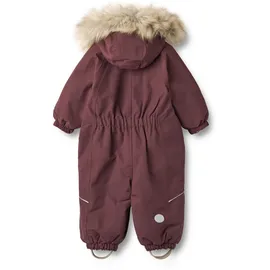 Wheat Schneeoverall "Snowsuit Nickie Tech", Mädchen, Gr. 98, N-Gr, lila (lila dawn), Obermaterial: 100% Polyester. Fleece: 100% Polyester. Futter: 100% Polyester. Wattierung: 100% Polyester, normal, Overalls, wasserdicht, atmungsaktiv und leicht wattiert