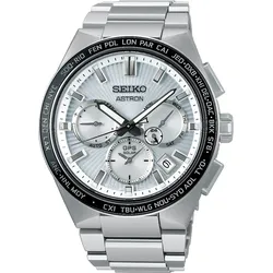 Seiko Astron GPS Solar Dual Time SSH117J1 - silbergrau,schwarz - 43,10mm