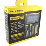 Nitecore Ladegerät Digicharger D4 EU mit Display für AAA, AA, C