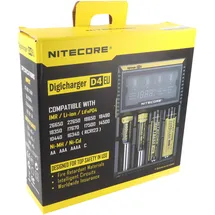 Nitecore Ladegerät Digicharger D4 EU mit Display für AAA, AA, C