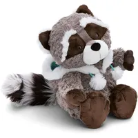 NICI 61288 - Waschbär Lenno mit Kapuze, Plüschtier, 35