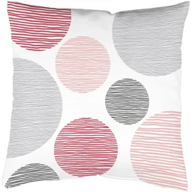 VISION S Kissenbezug Borden 40 x 40 cm Rosa