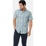 Babista Kurzarmhemd Floral Silber L