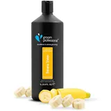 GROOM PROFESSIONAL Banana Sheen Hundeshampoo - Hundeshampoo Gegen Juckreiz - Tiefenreinigendes Shampoo für Hunde - Verleiht Glanz und Weichheit - Perfekt für Stumpfes und Trockenes Fell, 1 Liter