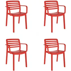 Resol garbar WIND Sessel Indoor, Outdoor Set 4 Rot