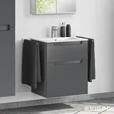 evineo ineo5 Unterschrank B: 61 cm, 2 Auszüge, mit Griffmulde, für Duravit ME by Starck Waschtisch,, BE0365AN,