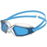 Speedo Unisex Hydropulse Swimming Goggle | Comfortable Fit | Adjustable Design, Pool Blue/Clear/Blue, One Size