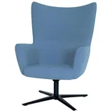 Xlmoebel Cocktailsessel Modernes Designer-Cocktailsessel in Blau mit Ohren (1-St., Sessel), Hergestellt in Europa blau