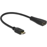 DeLock HDMI Typ C auf HDMI Typ A Adapter schwarz (65650)