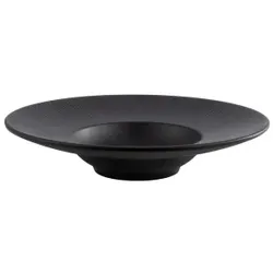 APS NERO Teller aus Melamin, schwarz, Buffet Teller einfach zu pflegen, elegant am gedeckten Tisch, Maße (Ø x H): 29 x 6 cm
