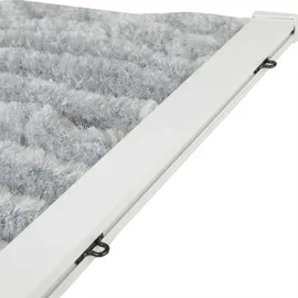 arsvita Flauschvorhang 160x220 cm Unistreifen anthrazit - schwarz,
