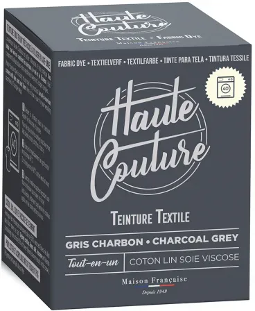 Haute Couture Textilfarbe Kohlegrau 350g