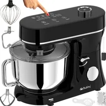 ruhhy 25726 Küchenmaschine 6,2 l, 2000 W, mit Heizfunktion, schwarz