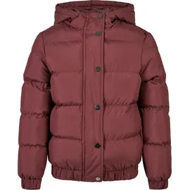 URBAN CLASSICS Hooded Puffer Jacket Rot 122/128