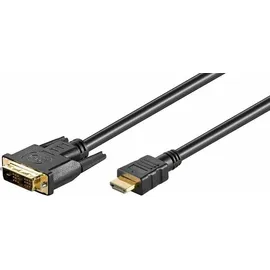 MicroConnect HDMI-DVI Adapterkabel 5 m Schwarz