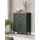 trendteam Kommode Stanton in grün und Eiche Landhaus Flur Diele 77 x 102 cm - tannengrün, Eiche
