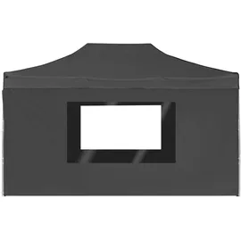 vidaXL Faltpavillon 4,5 x 3 m inkl. 4 Seitenteile Anthrazit