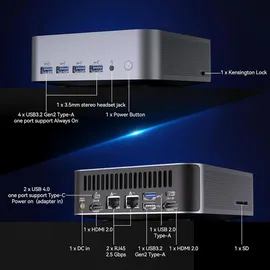 GEEKOM GT1 Mega Mini-PC Intel Core Ultra 9 185H 32 GB RAM 2 TB SSD Windows 11 Pro
