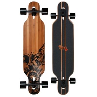 JUCKER HAWAII Longboard NEW HOKU Flex 2, Allround Longboard bis 90 kg, Fiberglas Bambus Deck