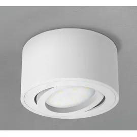 SSC-LUXon CELI-1WM Aufbau Deckenspots LED schwenkbar - mit 4x LED Modul 4W warmweiß 230V - Aufputz Spots weiß