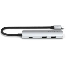 Satechi USB-C 4-in-1 Slim Multiport Adapter 4K Silber