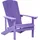 Beliani Moderner Muskoka Gartenstuhl 75 x 88 x 75 cm lila