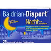 Baldrian-Dispert Nacht überzogene Tabletten, 25 St. Tabletten