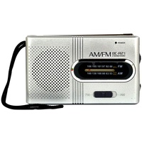 BC-R21 Mini Radio, Tragbare AM FM Teleskopantenne Pocket Radio Weltempfänger Lautsprecher, Musik-Player AM/FM-Radio mit Teleskopantenne Lautsprecher