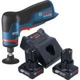 Bosch Professional Akku Geradschleifer 12 V 6 mm Brushless + 2x Akku 6,0 Ah + (Geradschleifer)