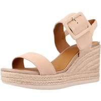 GEOX D Ponza Espadrille Wedge Sandal, Nude, 39 EU