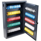 Pavo 8047222 Schlüsselkasten - Organizer Metall Grau