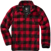 Brandit Textil Teddy Troyer Jacke Red / Black 3XL