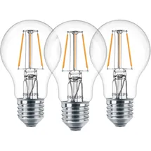 Philips LED-Birne 4,3W E27 warmweiß 3 St.