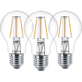 Philips LED-Birne 4,3W E27 warmweiß 3 St.