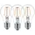 Philips LED-Birne 4,3W E27 warmweiß 3 St.