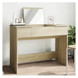 vidaXL Schminktisch mit Spiegel Sonoma-Eiche 100x45x76 cm
