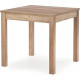 Esstisch - Braun - 80 x 80 cm - Esszimmertisch Aus Holz - Eiche Sonoma - Skandinavischer Stil - PRATO - Hellbraun
