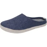 Manitu Home Herren 220001-05 Hausschuh, Blau, 47 EU - 47 EU