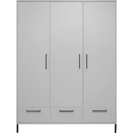 Mäusbacher Kleiderschrank Olaf 148 x 195 cm Holzwerkstoff Kreidegrau matt lack