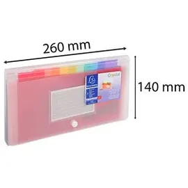Exacompta Fächermappe A4 transparent
