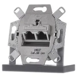 Jung UAE8-8UPOK6 Datendose Cat. 6 / Cat. 6A iso 2 x 8-pol. für 2 Terminals