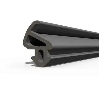 DQ-PP Fensterdichtung – Schwarz – 5 Meter – S-900 LB – PVC Fenster – Gummidichtug Dichtband – Kunststofffensterdichtungen – ALU Profildichtung Türdichtung